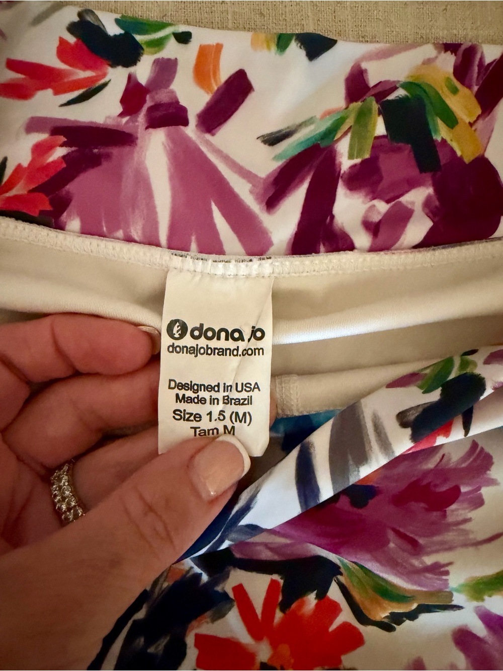 Dona Jo ‘Court Skort’ Pink Floral - Picture 3 of 3